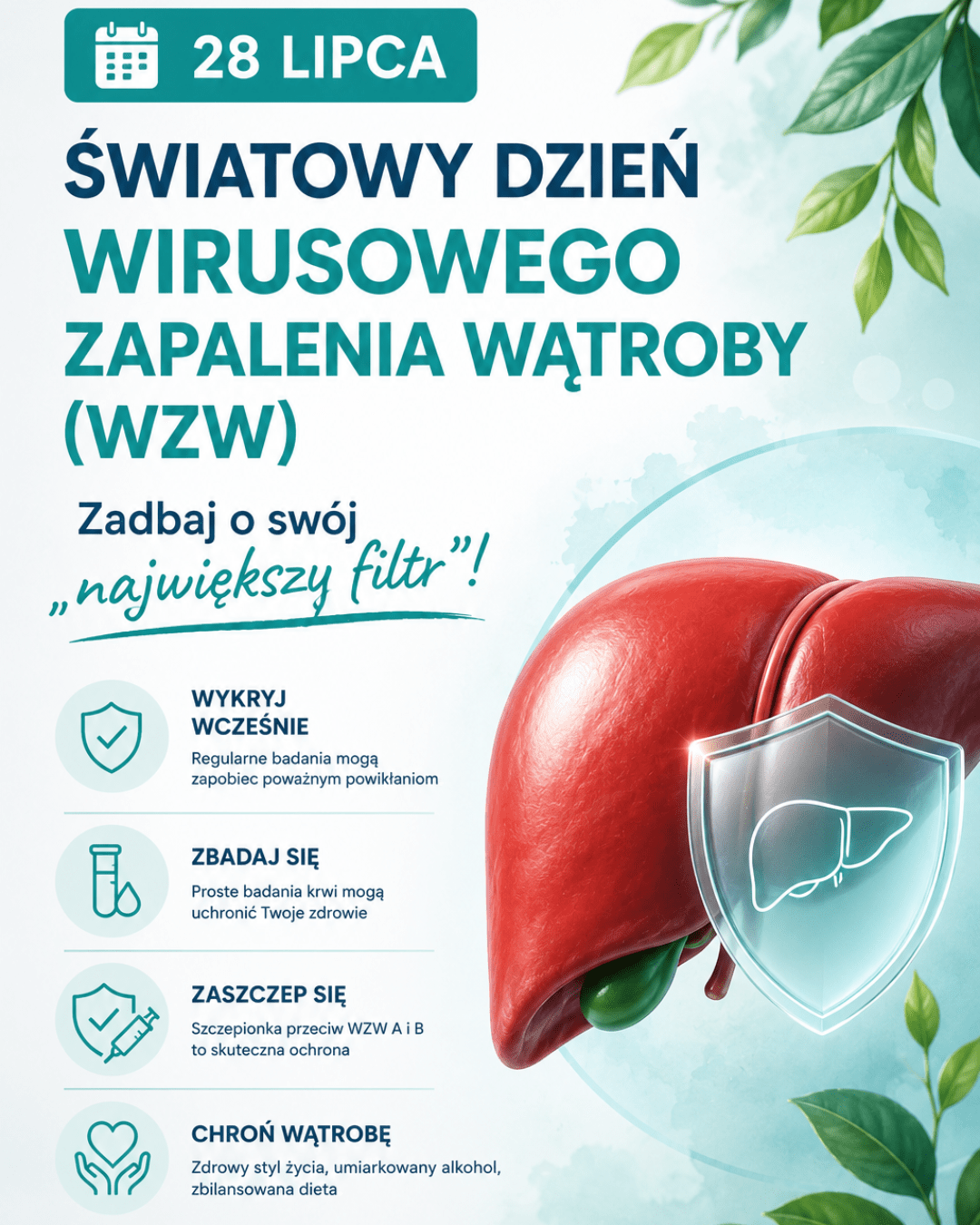 28 lipca – Światowy Dzień Wirusowego Zapalenia Wątroby